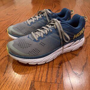 Hoka One One Clifton 6 Running Sneaker | Ensign Blue WIld Dove | Women's US 9.5